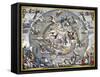 Celestial Planisphere, 1660-Andreas Cellarius-Framed Stretched Canvas