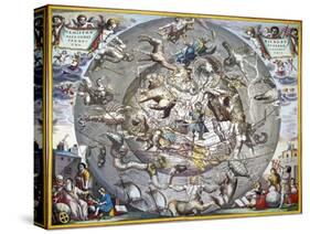 Celestial Planisphere, 1660-Andreas Cellarius-Stretched Canvas
