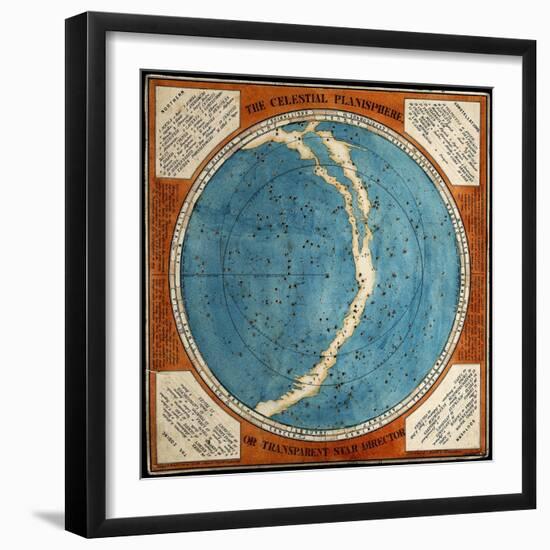 Celestial Planisphere, 1777-Science Source-Framed Giclee Print