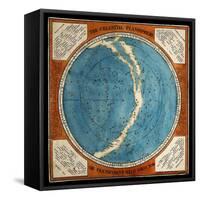 Celestial Planisphere, 1777-Science Source-Framed Stretched Canvas