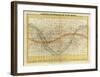 Celestial Planisphere, or Map of the Heavens, c.1835-Elijah H^ Burritt-Framed Art Print