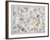 Celestial Planisphere Showing Zodiac Signs, from 'The Celestial Atlas, or The Harmony of Universe'-Andreas Cellarius-Framed Giclee Print