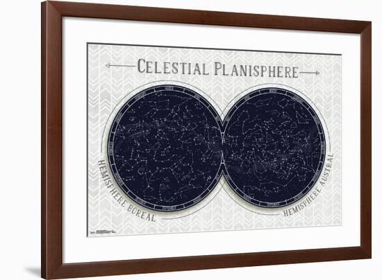 Celestial Planisphere-null-Framed Standard Poster