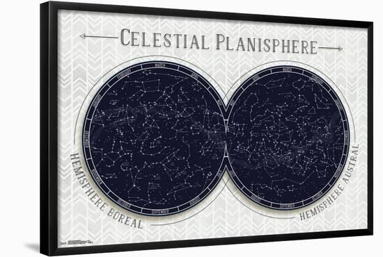 Celestial Planisphere-null-Framed Standard Poster