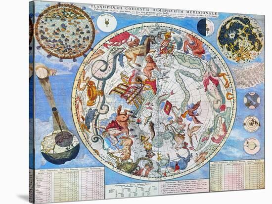 Celestial Planisphere-Carel Allard-Stretched Canvas