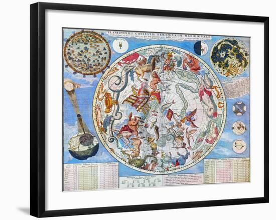 Celestial Planisphere-Carel Allard-Framed Giclee Print
