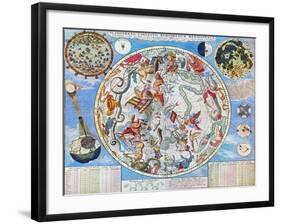 Celestial Planisphere-Carel Allard-Framed Giclee Print