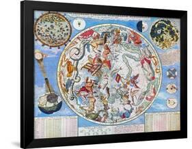 Celestial Planisphere-Carel Allard-Framed Giclee Print