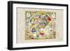 Celestial Sky Chart-Andreas Cellarius-Framed Art Print