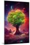 Celestial Tree of Life-null-Mounted Art Print