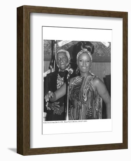 Celia Cruz on Stage, 15 July 1976-American Photographer-Framed Giclee Print