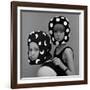 Celia Hammond and Patty Boyd in Edward Mann Dots and Moons Helmets, 1965-John French-Framed Giclee Print