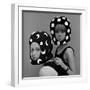 Celia Hammond and Patty Boyd in Edward Mann Dots and Moons Helmets, 1965-John French-Framed Giclee Print