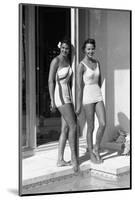 Celia Kyllingstad (R) and Carol Hall (L), at a Private Pool, Seattle, Washington, 1960-Allan Grant-Mounted Photographic Print