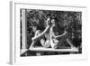 Celia Kyllingstad (R) and Carol Hall (L), at a Private Pool, Seattle, Washington, 1960-Allan Grant-Framed Photographic Print