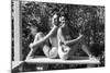 Celia Kyllingstad (R) and Carol Hall (L), at a Private Pool, Seattle, Washington, 1960-Allan Grant-Mounted Photographic Print