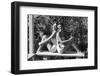 Celia Kyllingstad (R) and Carol Hall (L), at a Private Pool, Seattle, Washington, 1960-Allan Grant-Framed Photographic Print