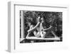 Celia Kyllingstad (R) and Carol Hall (L), at a Private Pool, Seattle, Washington, 1960-Allan Grant-Framed Photographic Print