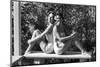 Celia Kyllingstad (R) and Carol Hall (L), at a Private Pool, Seattle, Washington, 1960-Allan Grant-Mounted Photographic Print