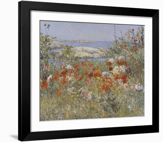 Celia Thaxter’s Garden, Isles of Shoals, Maine, 1890-Childe Hassam-Framed Giclee Print