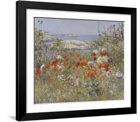 Celia Thaxter’s Garden, Isles of Shoals, Maine, 1890-Childe Hassam-Framed Giclee Print