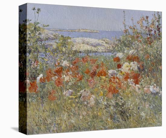Celia Thaxter’s Garden, Isles of Shoals, Maine, 1890-Childe Hassam-Stretched Canvas