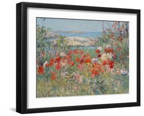 Celia Thaxter's Garden, Isles of Shoals, Maine, 1890-Childe Hassam-Framed Giclee Print