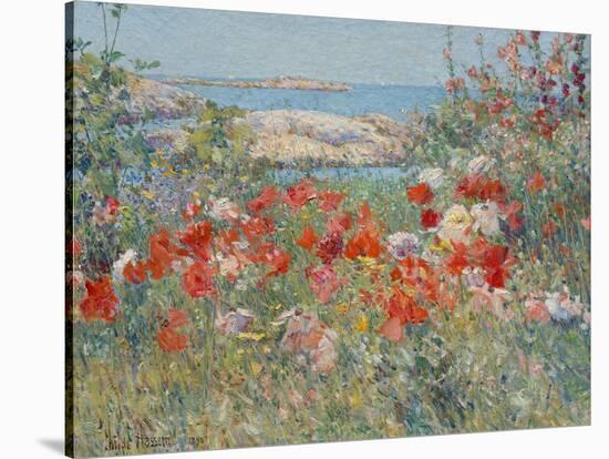 Celia Thaxter's Garden, Isles of Shoals, Maine, 1890-Childe Hassam-Stretched Canvas