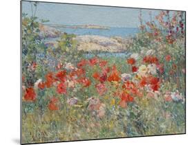 Celia Thaxter's Garden, Isles of Shoals, Maine, 1890-Childe Hassam-Mounted Giclee Print