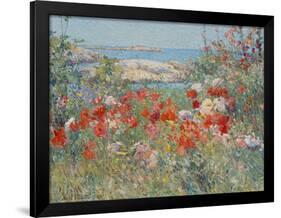 Celia Thaxter's Garden, Isles of Shoals, Maine, 1890-Childe Hassam-Framed Giclee Print