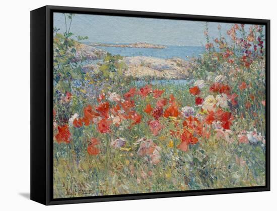 Celia Thaxter's Garden, Isles of Shoals, Maine, 1890-Childe Hassam-Framed Stretched Canvas