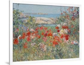 Celia Thaxter's Garden, Isles of Shoals, Maine, 1890-Childe Hassam-Framed Giclee Print