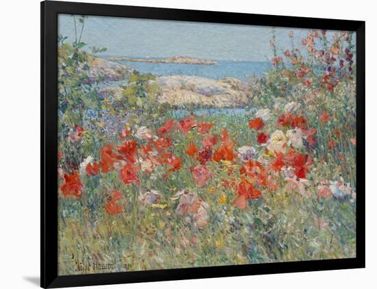 Celia Thaxter's Garden, Isles of Shoals, Maine, 1890-Childe Hassam-Framed Giclee Print