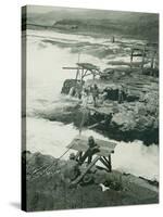 Celilo Falls, Circa 1930-null-Stretched Canvas