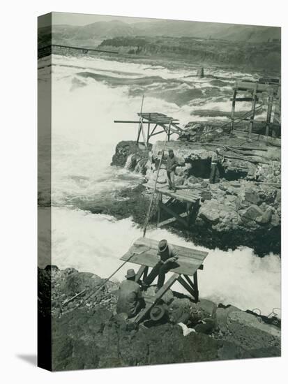 Celilo Falls, Circa 1930-null-Stretched Canvas