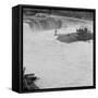 Celilo Falls on the Columbia River, 1954-Virna Haffer-Framed Stretched Canvas