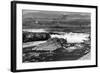 Celilo Falls, Oregon Columbia Gorge Indians Fishing Photograph No.2 - Celilo Falls, OR-Lantern Press-Framed Art Print