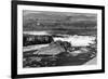 Celilo Falls, Oregon Columbia Gorge Indians Fishing Photograph No.2 - Celilo Falls, OR-Lantern Press-Framed Art Print