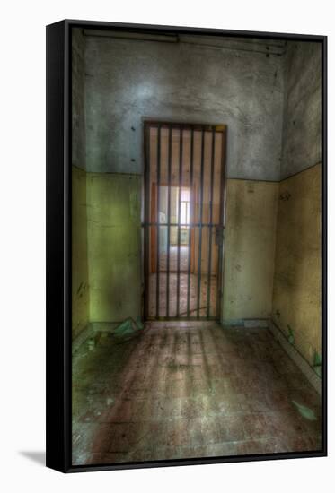 Cell with Metal Door-Nathan Wright-Framed Stretched Canvas