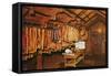 Cellar for Curing Meats-null-Framed Stretched Canvas