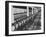 Cellar of Maturing Wines as Wine Maker Tests with Pipette-Carlo Bavagnoli-Framed Photographic Print