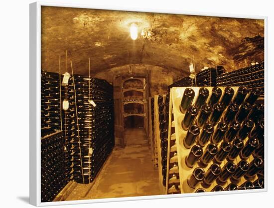 Cellar, Wine Production, Saarburg, Saar-Valley, Germany-Hans Peter Merten-Framed Photographic Print