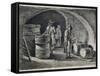 Cellar with Wine Barrels, 1770-null-Framed Stretched Canvas