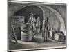 Cellar with Wine Barrels, 1770-null-Mounted Giclee Print