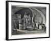 Cellar with Wine Barrels, 1770-null-Framed Giclee Print