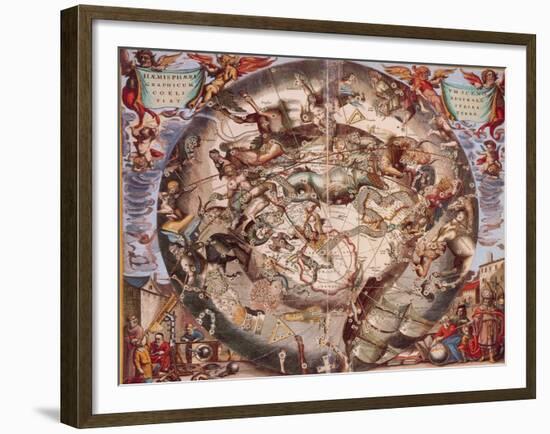 Cellarius' Constellations, 1660-Science Source-Framed Giclee Print