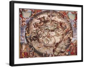 Cellarius' Constellations, 1660-Science Source-Framed Giclee Print