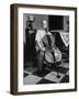 Cellist Pablo Casals at His Home-null-Framed Premium Photographic Print