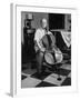 Cellist Pablo Casals at His Home-null-Framed Premium Photographic Print