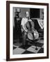 Cellist Pablo Casals at His Home-null-Framed Premium Photographic Print